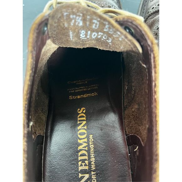 Allen Edmonds strandmok cap toe dress shoes size 7 1/2